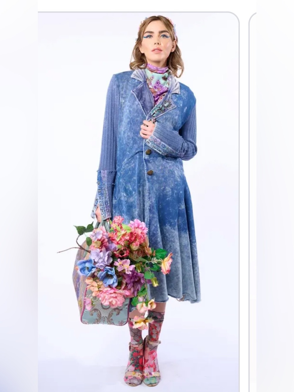 NWT Aratta Captain General Coat- XS Denim Wash - Picture 1 of 6